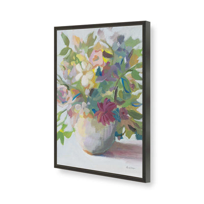 [Color:Satin Black], Picture of art in a Satin Black frame of the corner