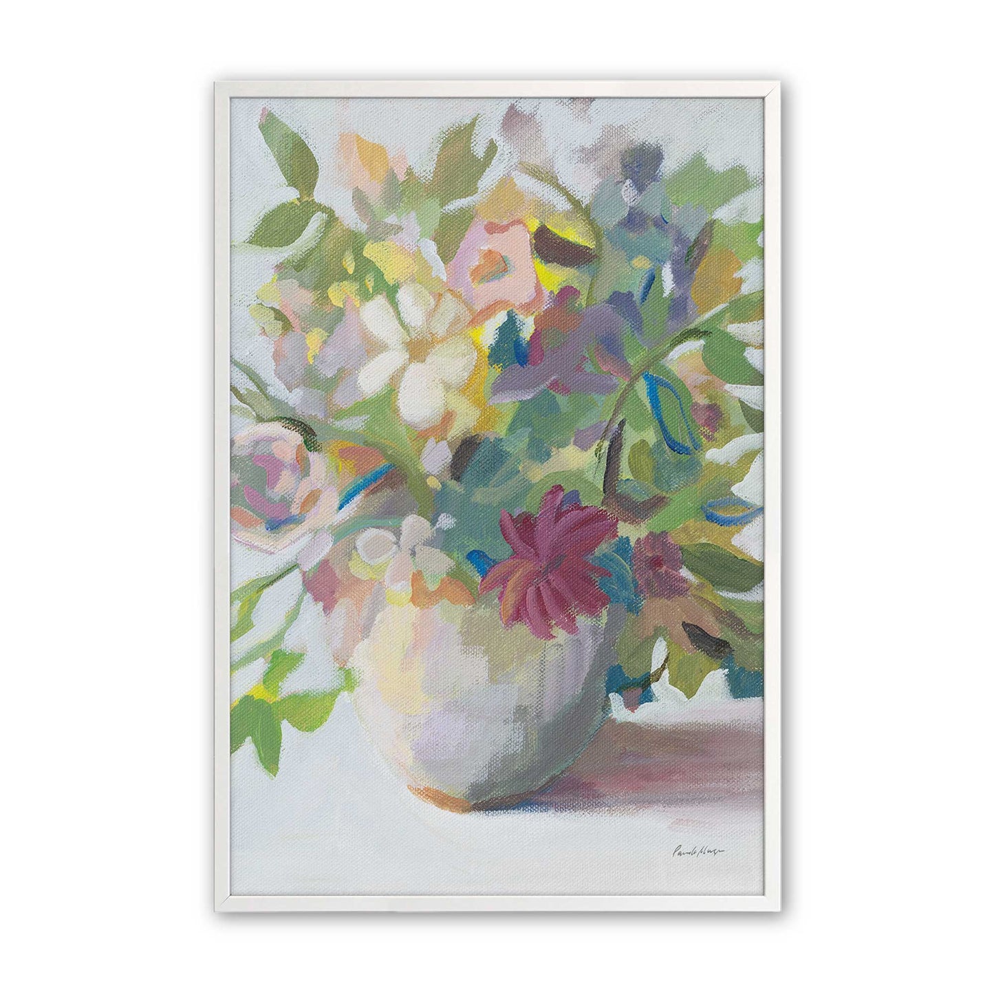 [Color:Opaque White], Picture of art in a Opaque White frame