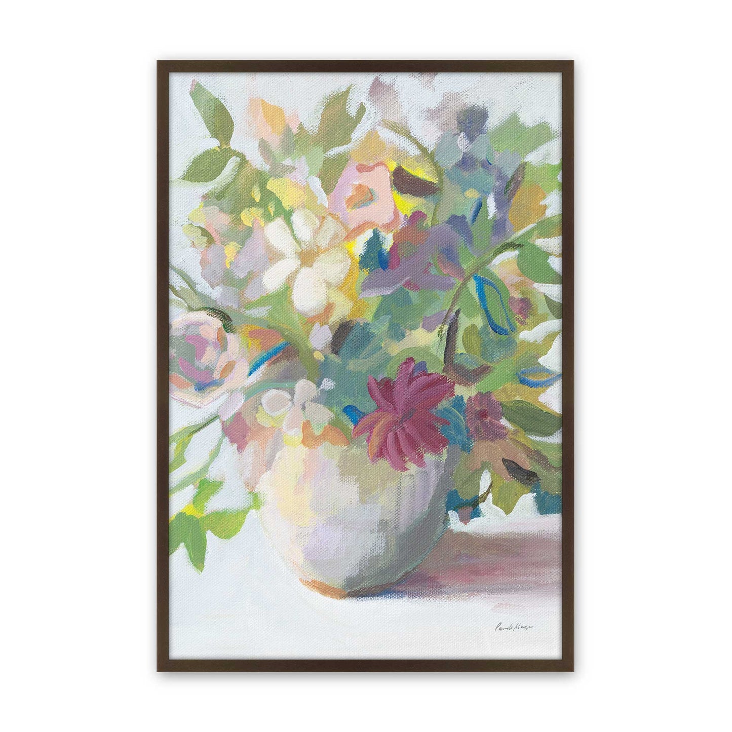 [Color:Brown], Picture of art in a Brown frame
