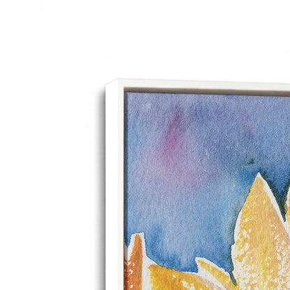 [Color:Opaque White], Picture of art in a White frame at an angle