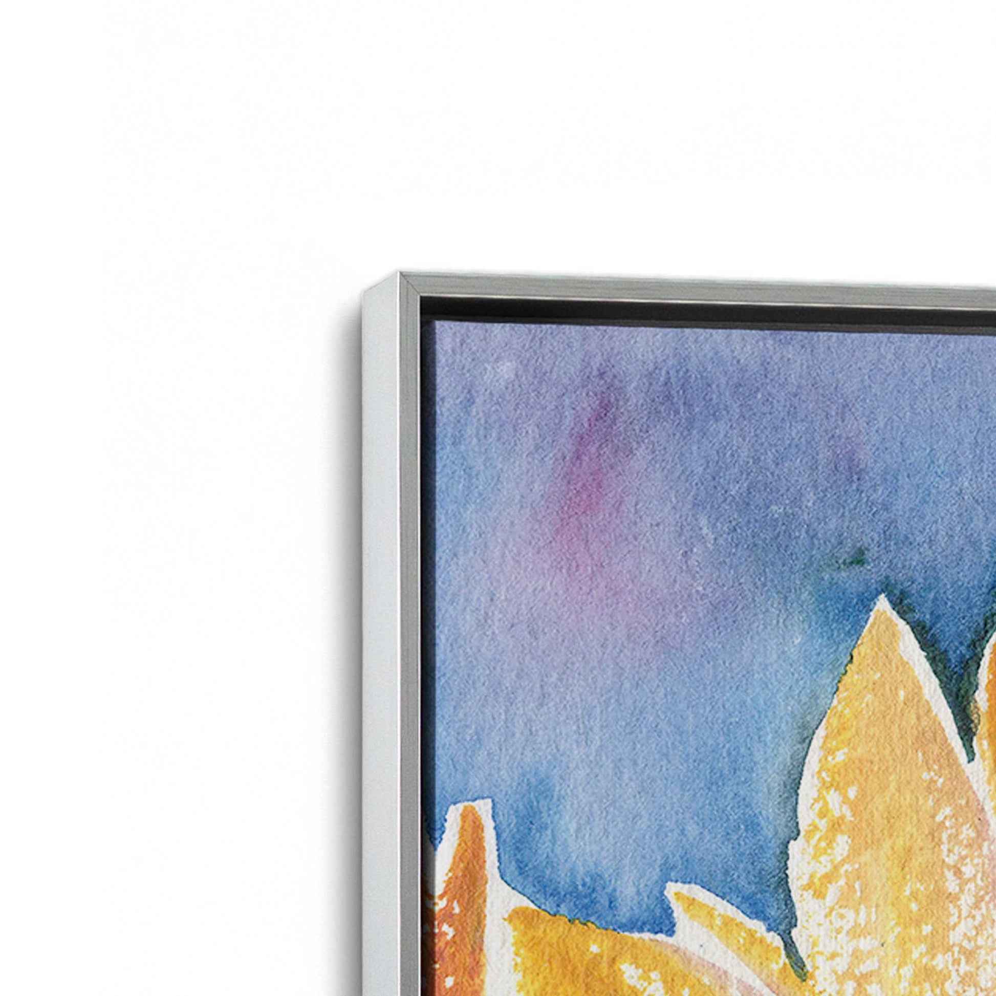 [Color:Polished Chrome], Picture of art in a Polished Chrome frame at an angle
