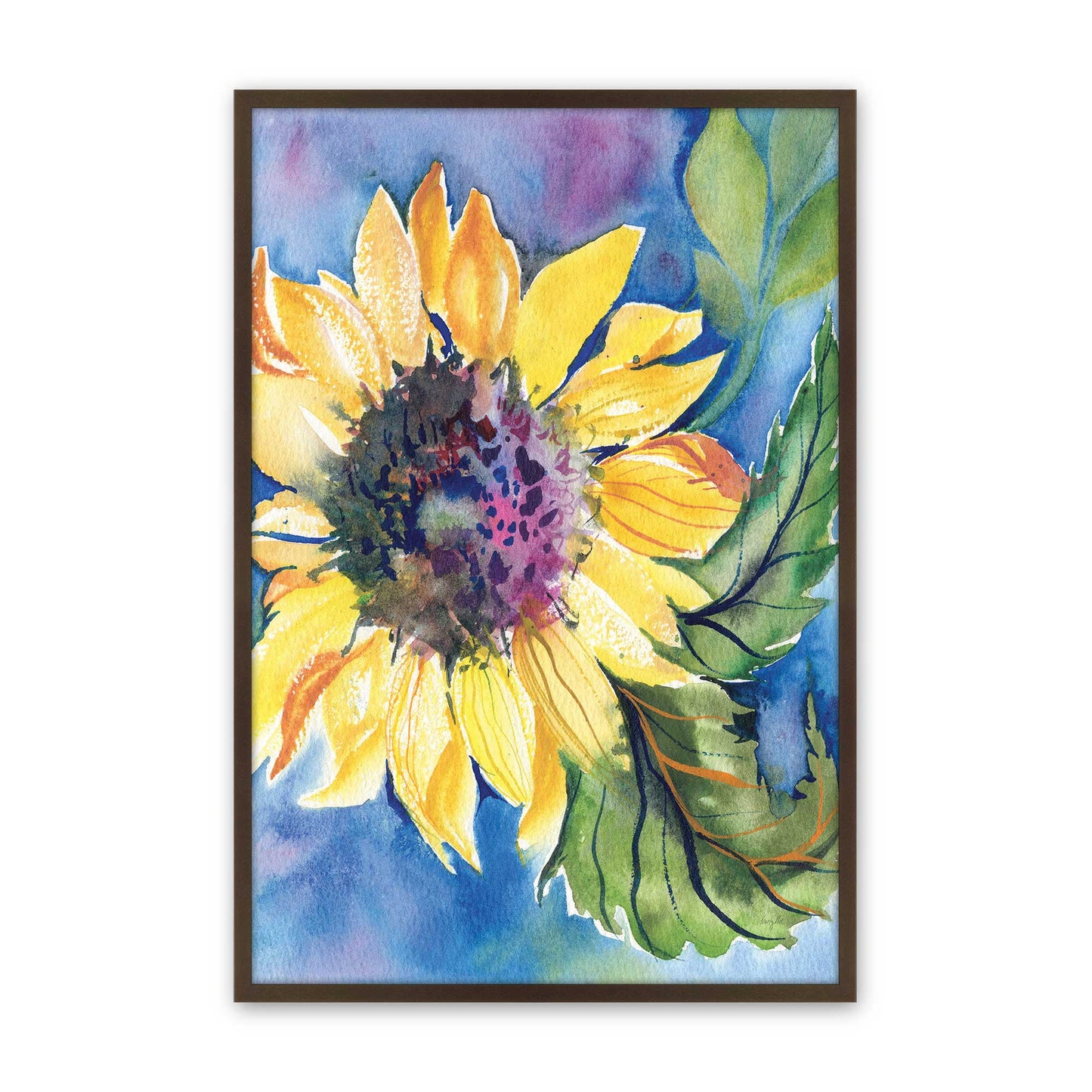[Color:Brown], Picture of art in a Brown frame