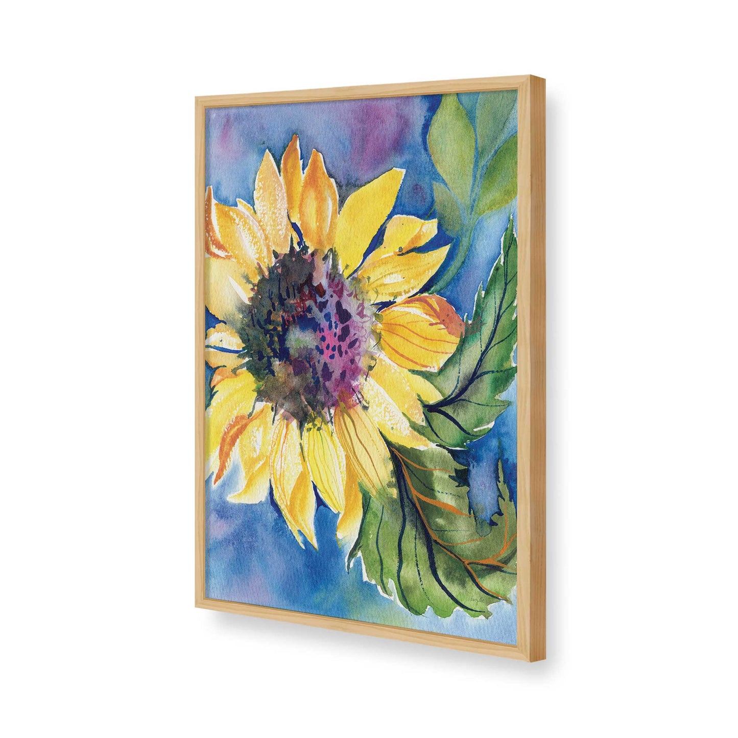 [Color:American Maple], Picture of art in a American Maple frame of the corner