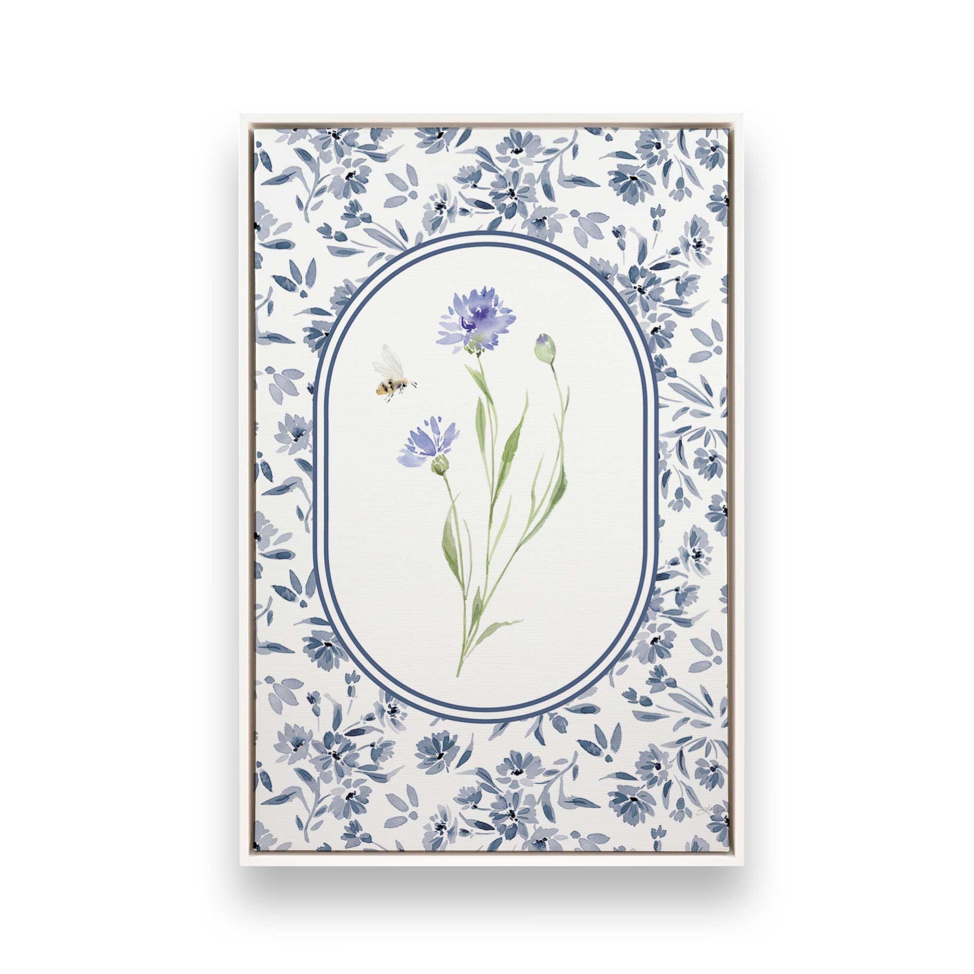 [Color:Opaque White], Picture of art in a White frame