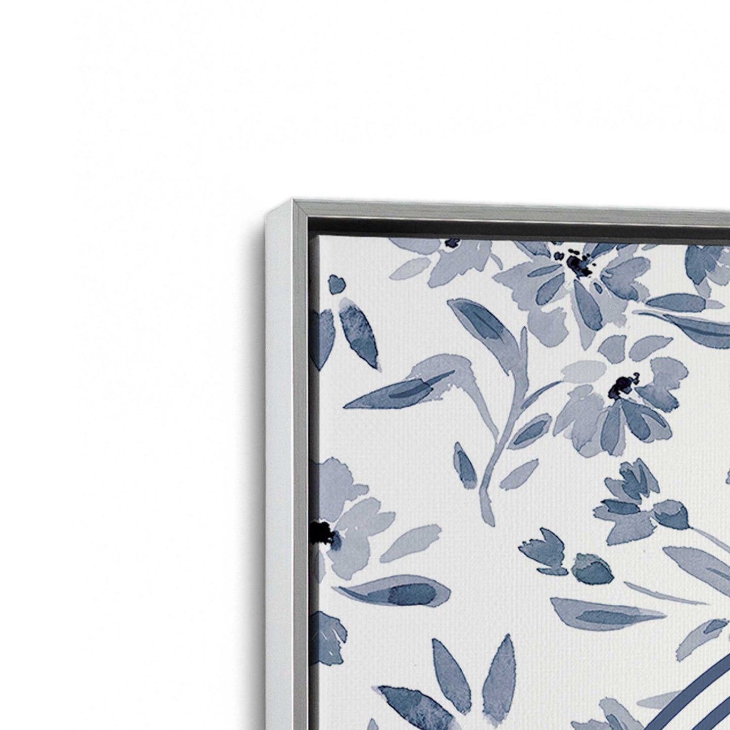 [Color:Polished Chrome], Picture of art in a Polished Chrome frame at an angle