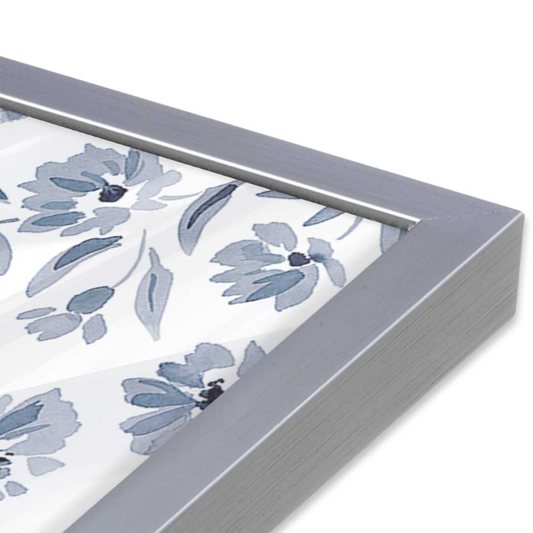 [Color:Polished Chrome], Picture of art in a Polished Chrome frame at an angle