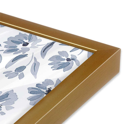 [Color:Polished Gold], Picture of art in a Polished Gold frame at an angle