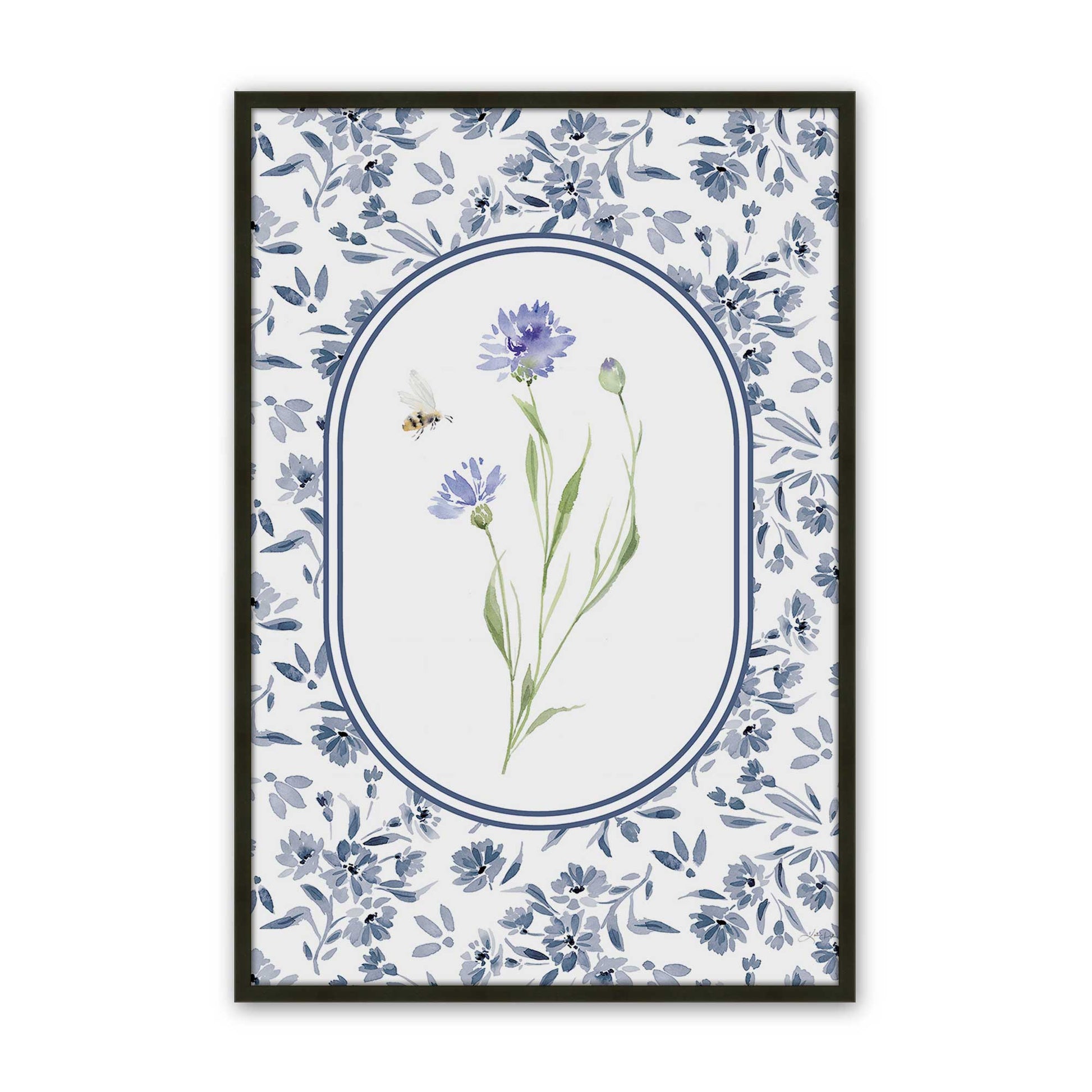 [Color:Satin Black], Picture of art in a Satin Black frame