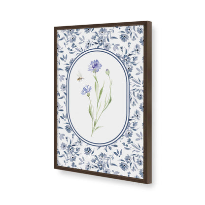 [Color:Brown], Picture of art in a Brown frame of the corner