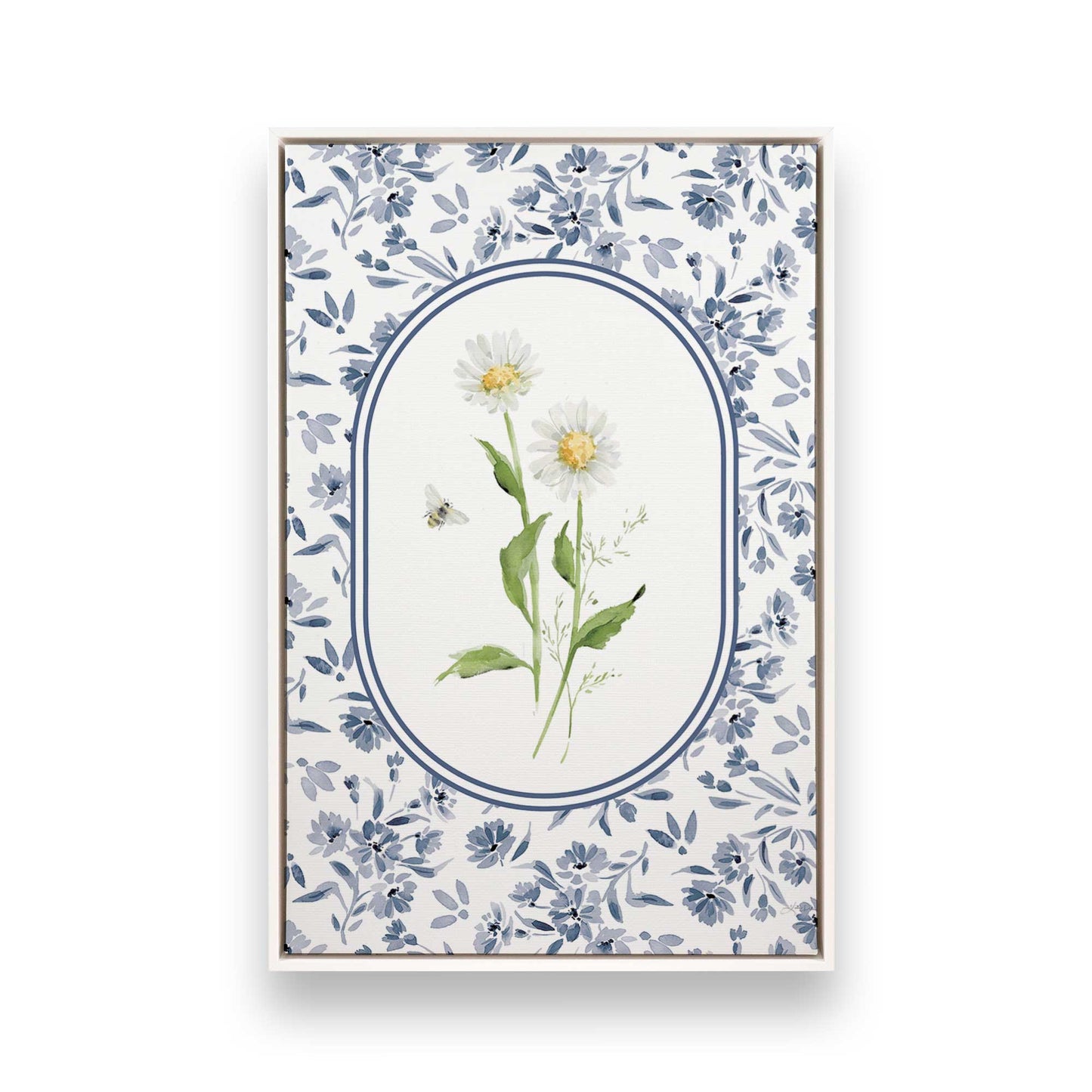 [Color:Opaque White], Picture of art in a White frame