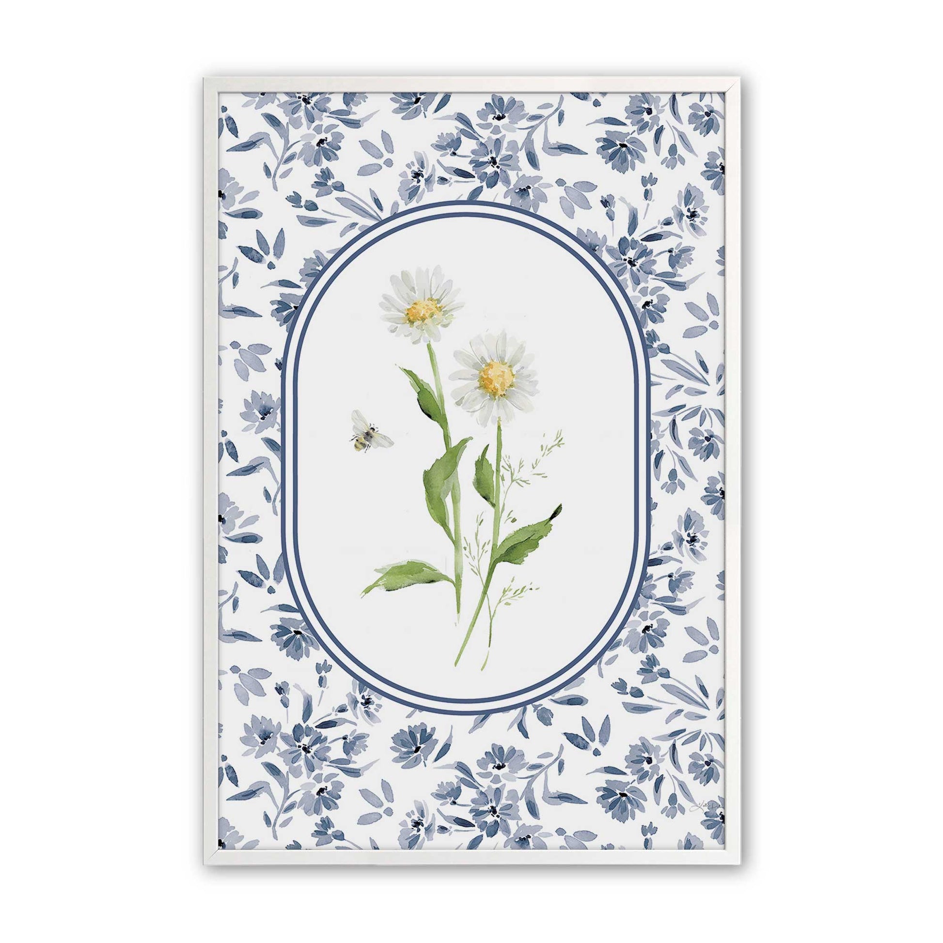 [Color:Opaque White], Picture of art in a Opaque White frame