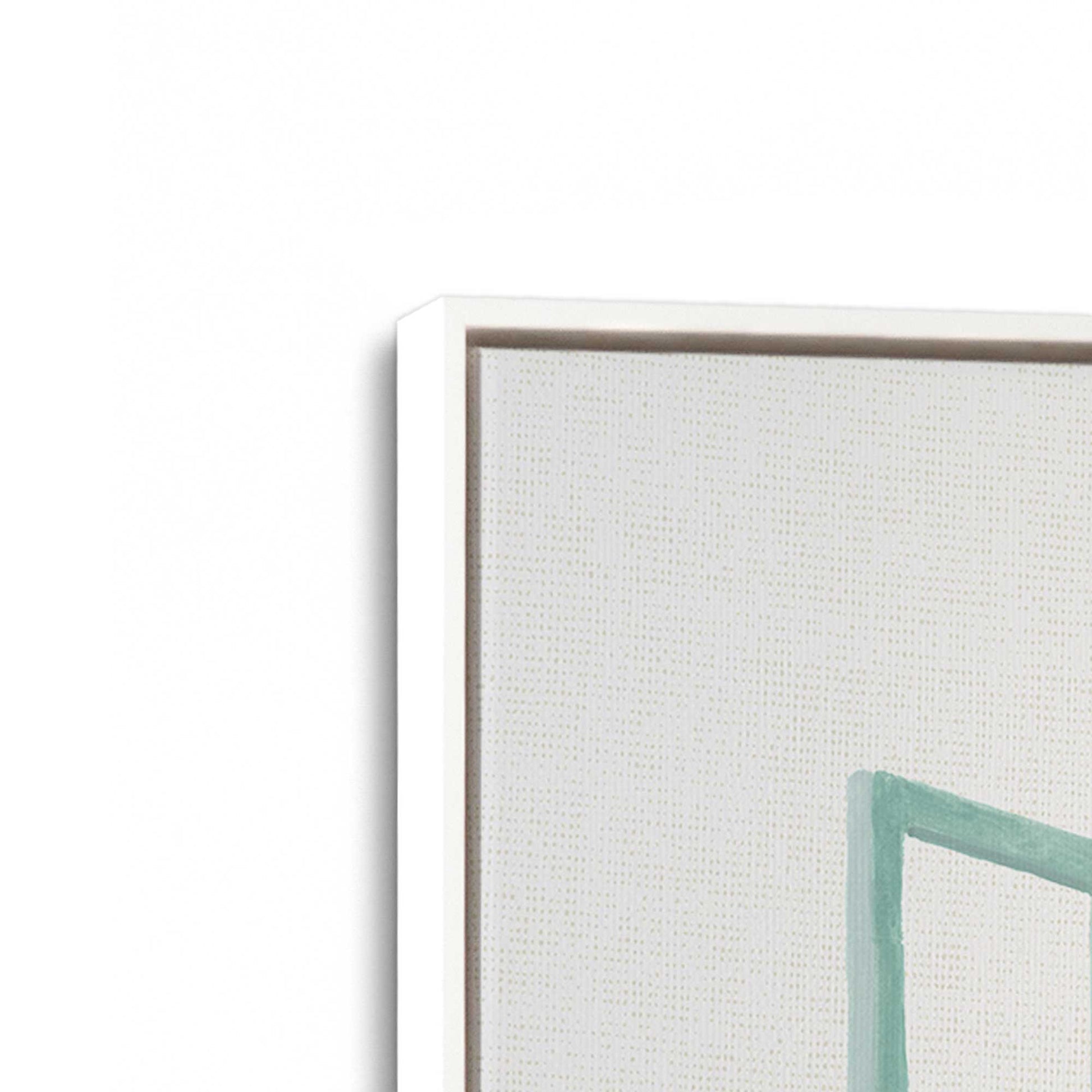 [Color:Opaque White], Picture of art in a White frame at an angle