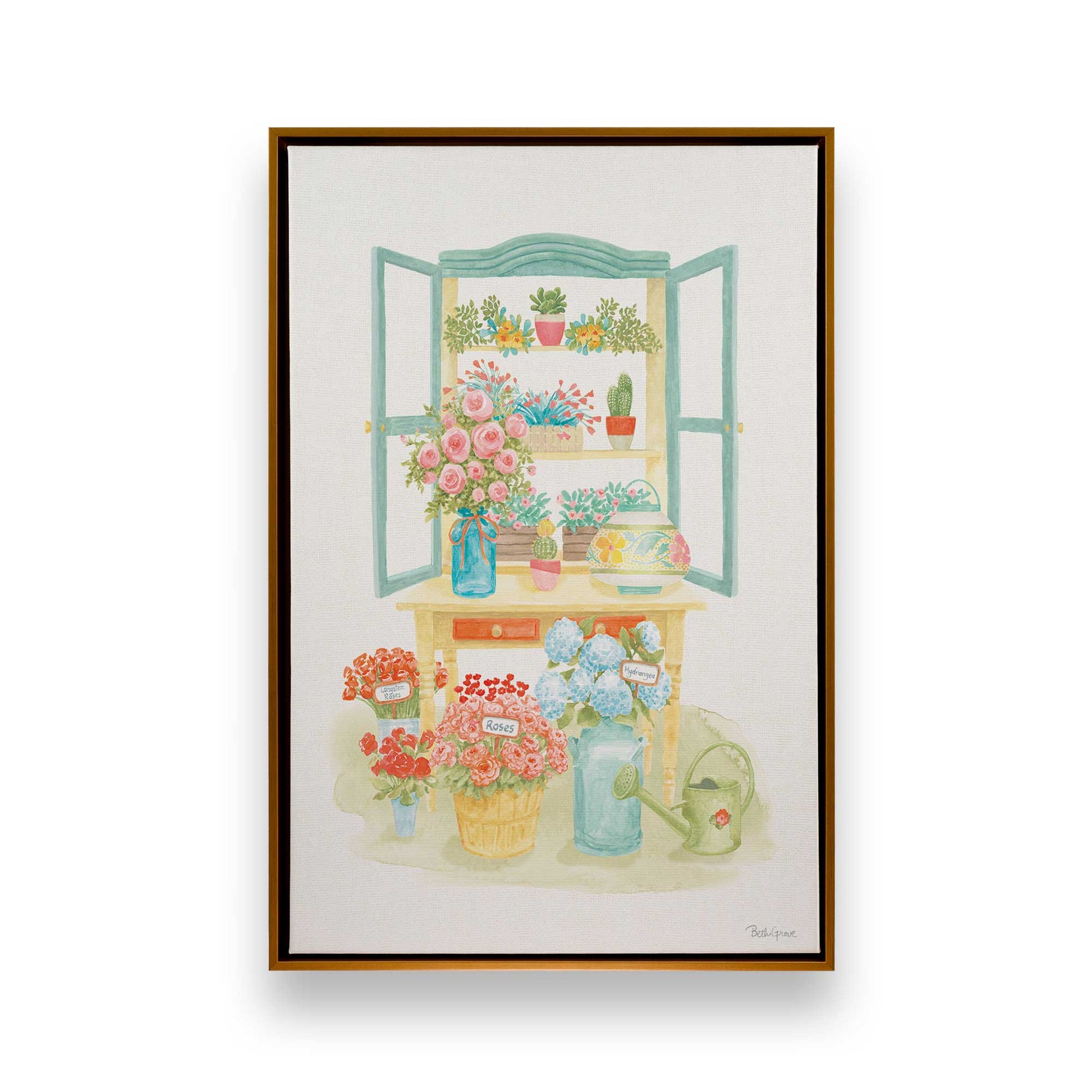 [Color:Polished Gold], Picture of art in a Polished Gold frame