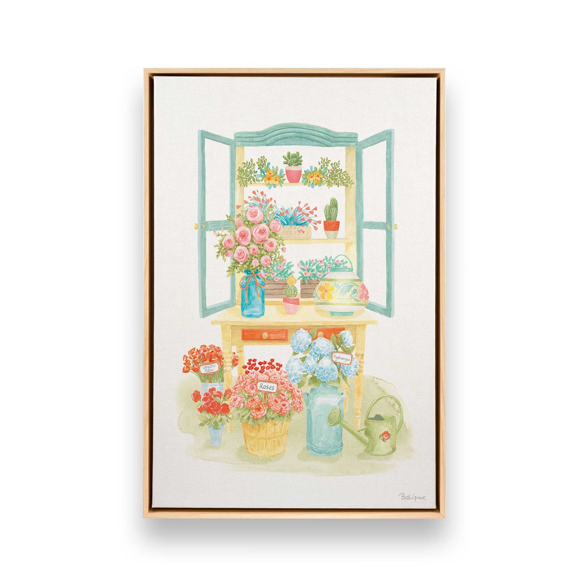 [Color:American Maple], Picture of art in a American Maple frame