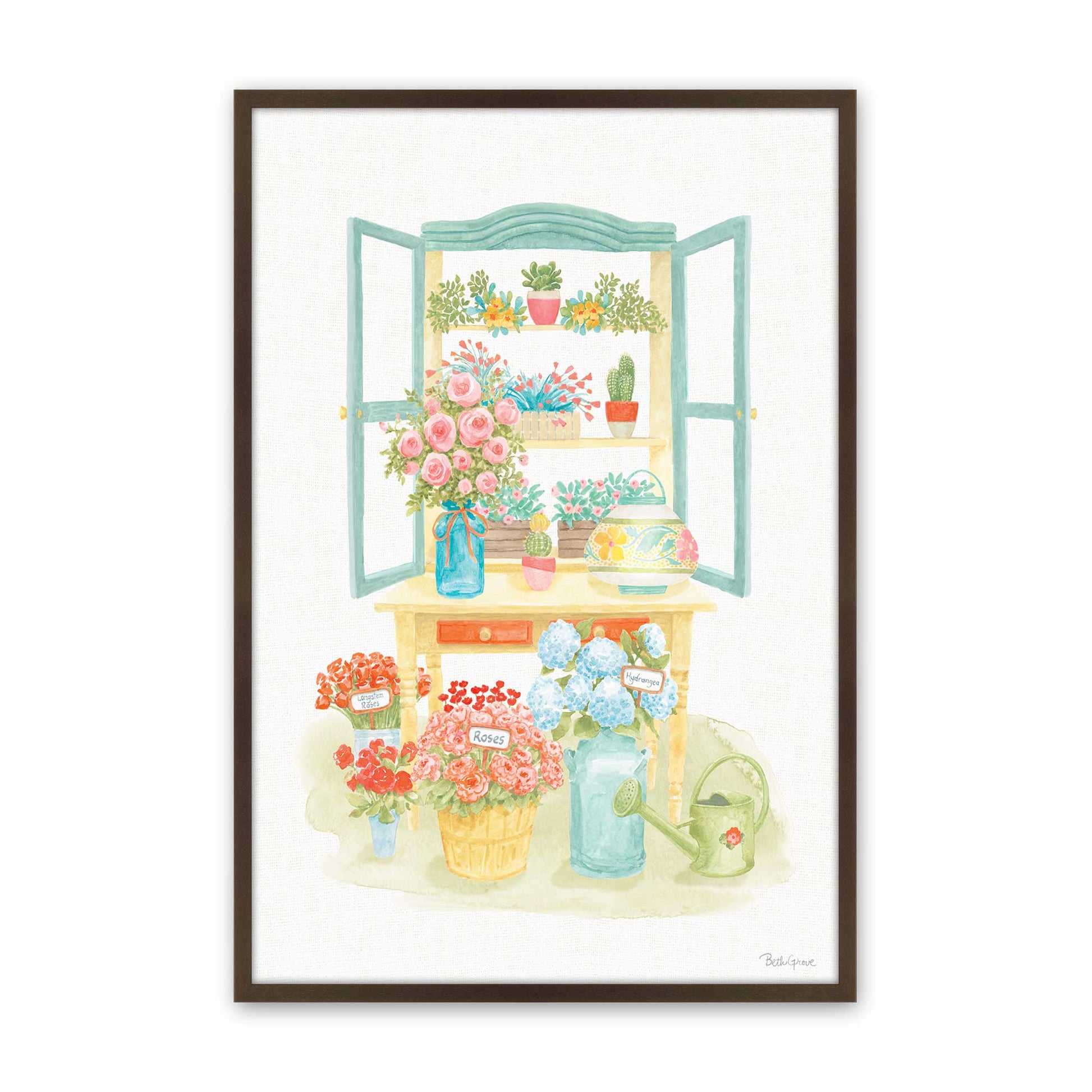 [Color:Belvinder Brown], Picture of art in a Belvinder Brown frame