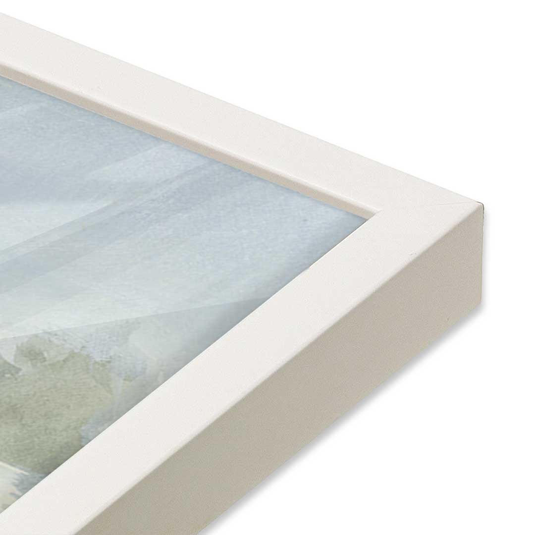 [Color:Opaque White], Picture of art in a Opaque White frame at an angle