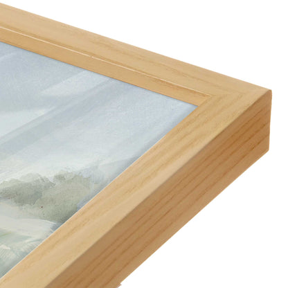 [Color:American Maple], Picture of art in a American Maple frame at an angle
