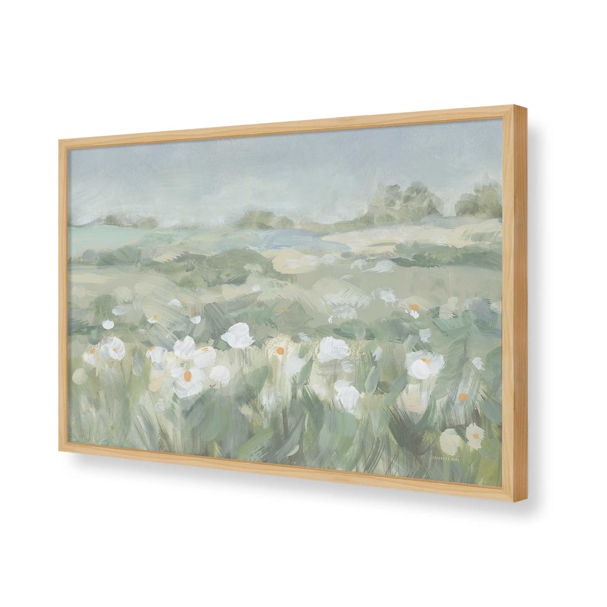 [Color:American Maple], Picture of art in a American Maple frame of the corner