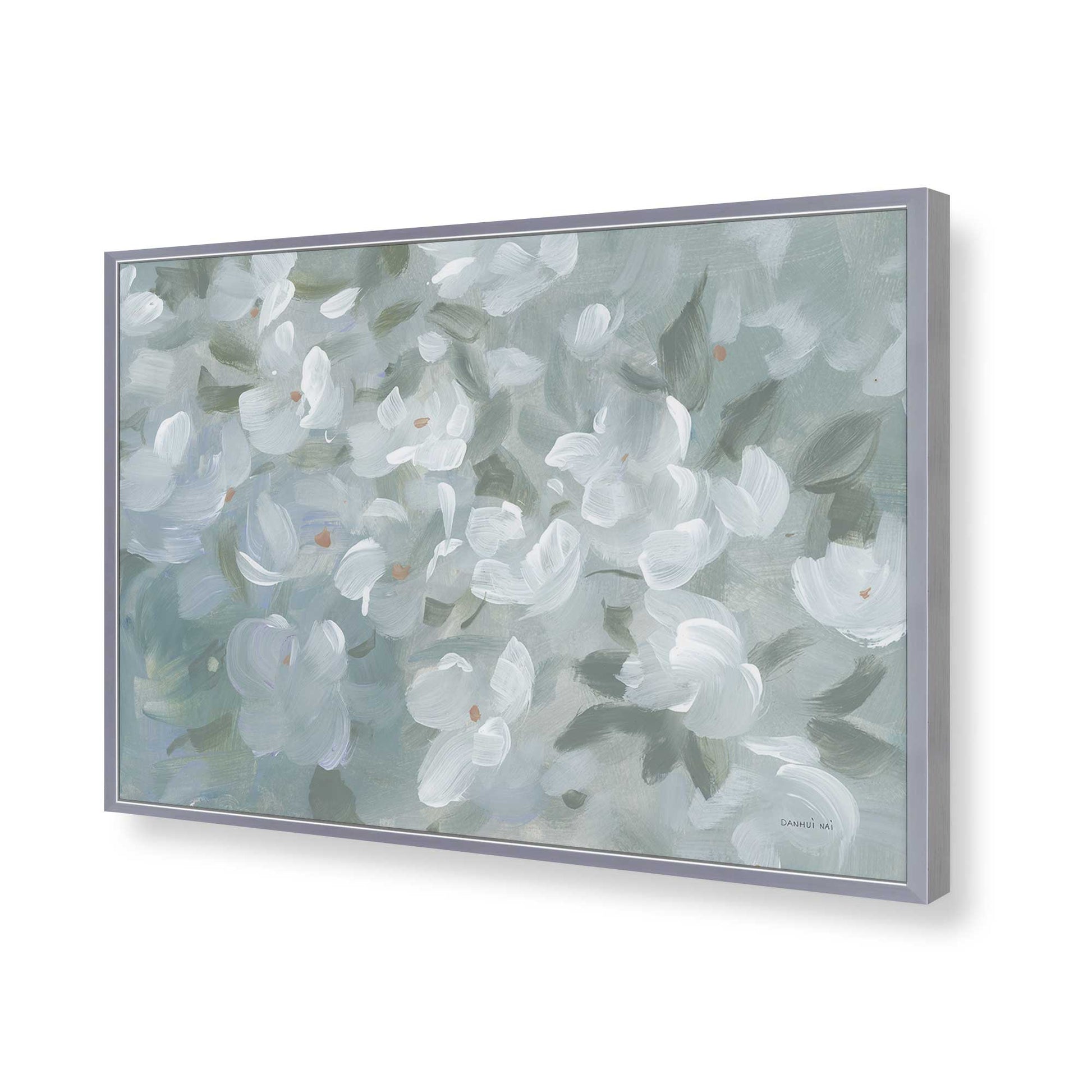 [Color:Polished Chrome], Picture of art in a Polished Chrome frame of the corner