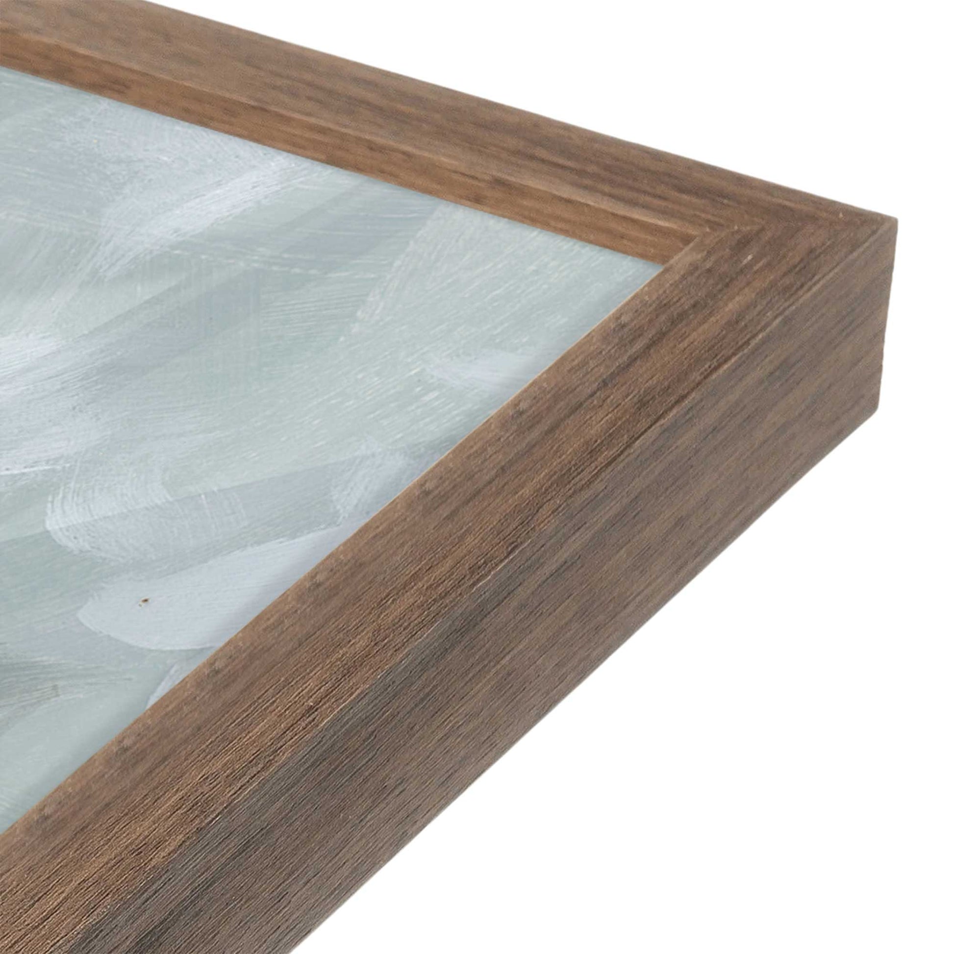 [Color:Walnut], Picture of art in a Walnut frame at an angle