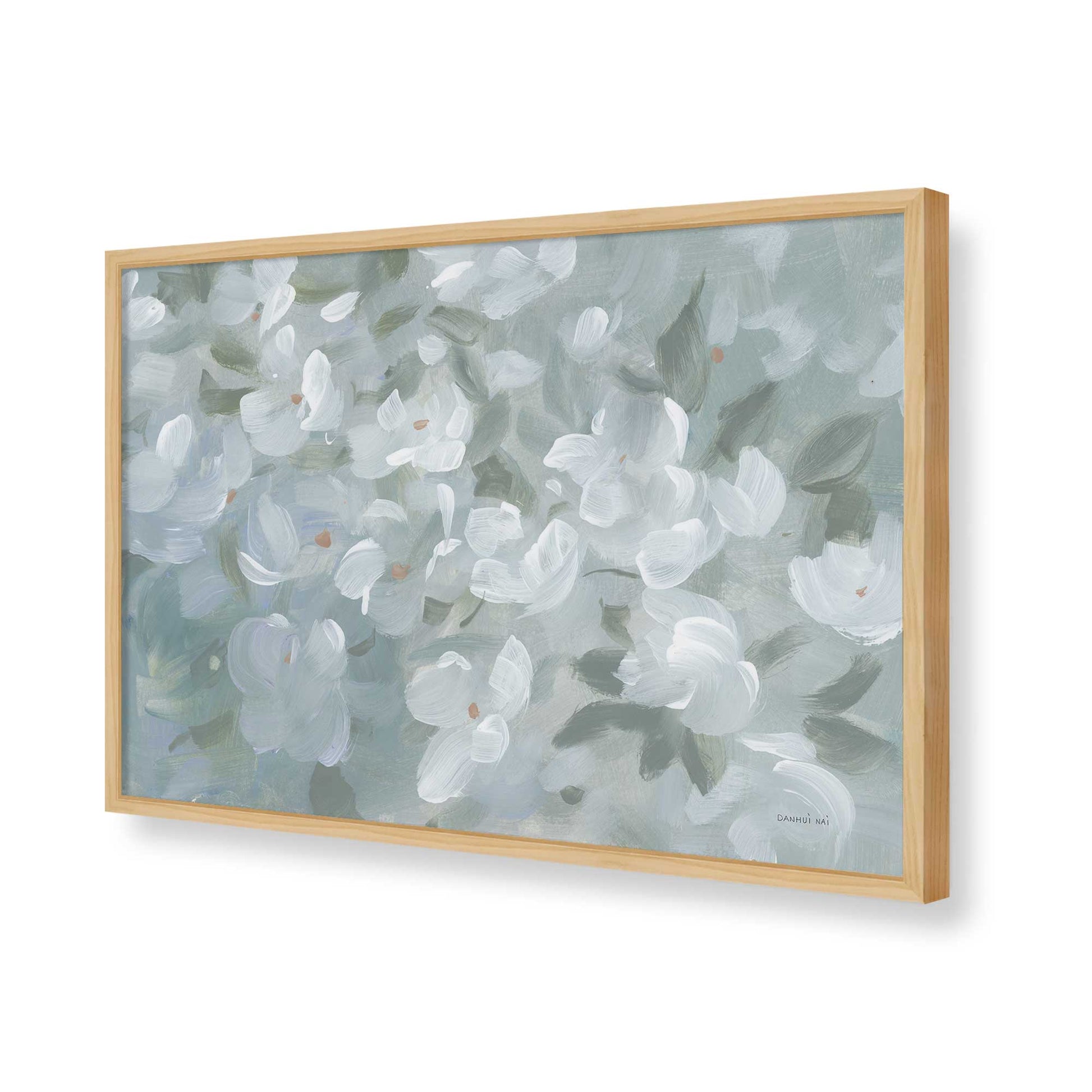 [Color:American Maple], Picture of art in a American Maple frame of the corner