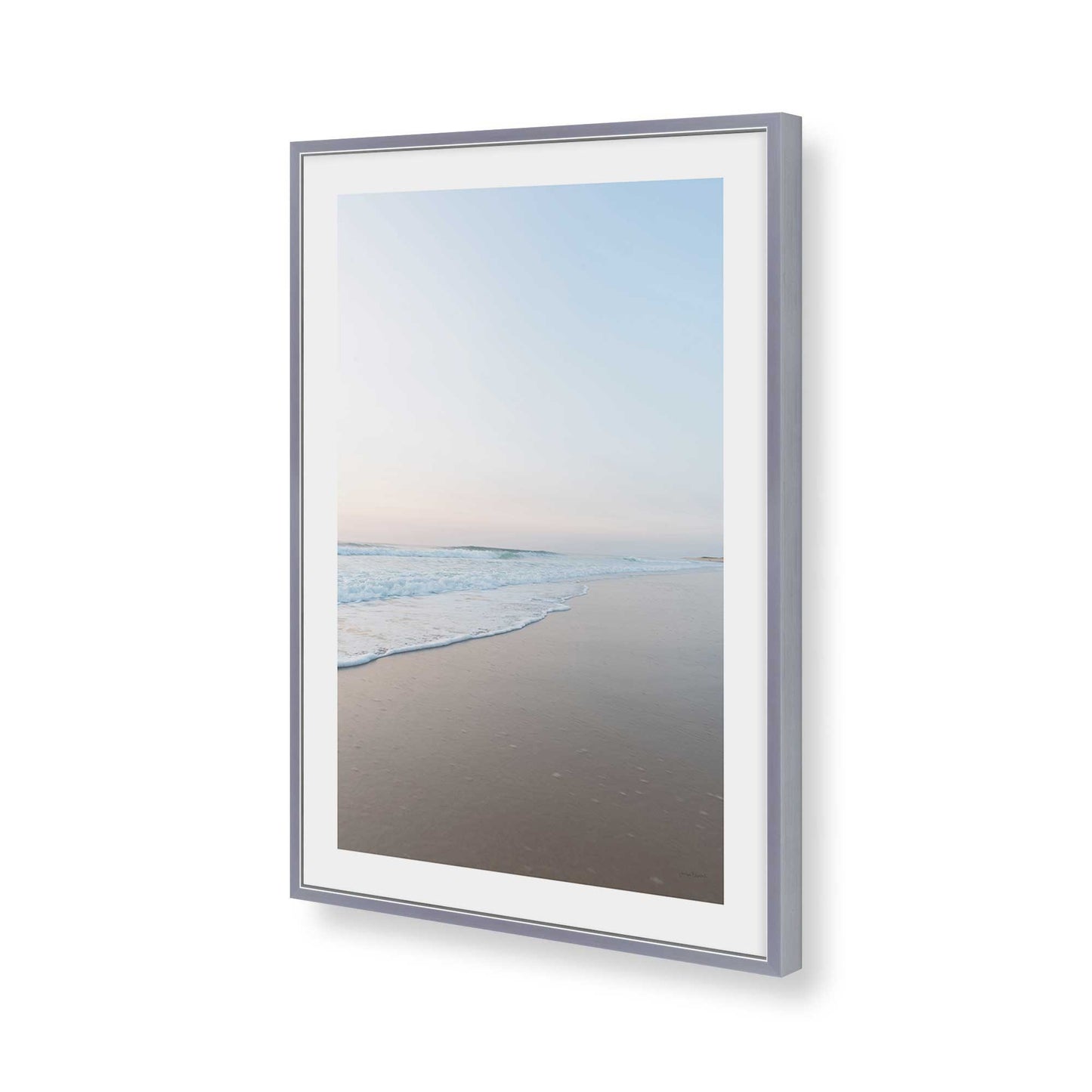 [Color:Polished Chrome], Picture of art in a Polished Chrome frame of the corner
