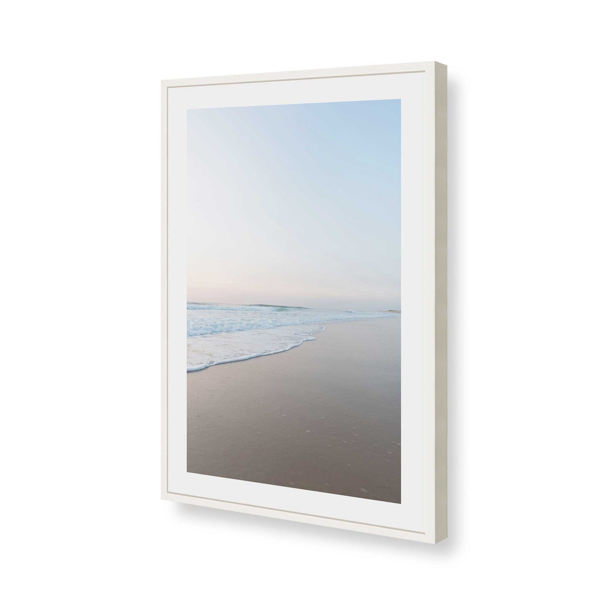 [Color:Opaque White], Picture of art in a Opaque White frame of the corner