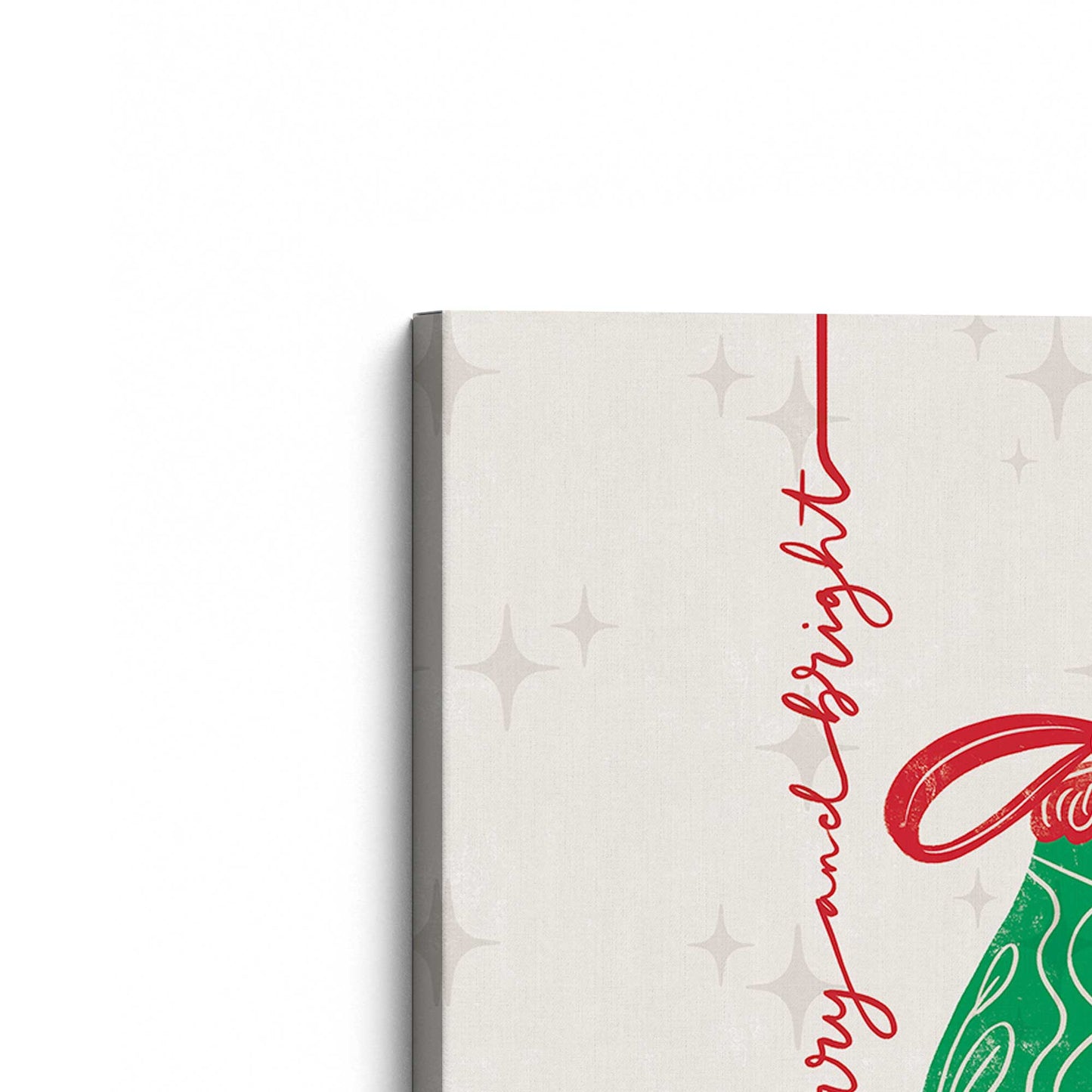 [Color:Stretched Canvas], Picture of the corner of the art