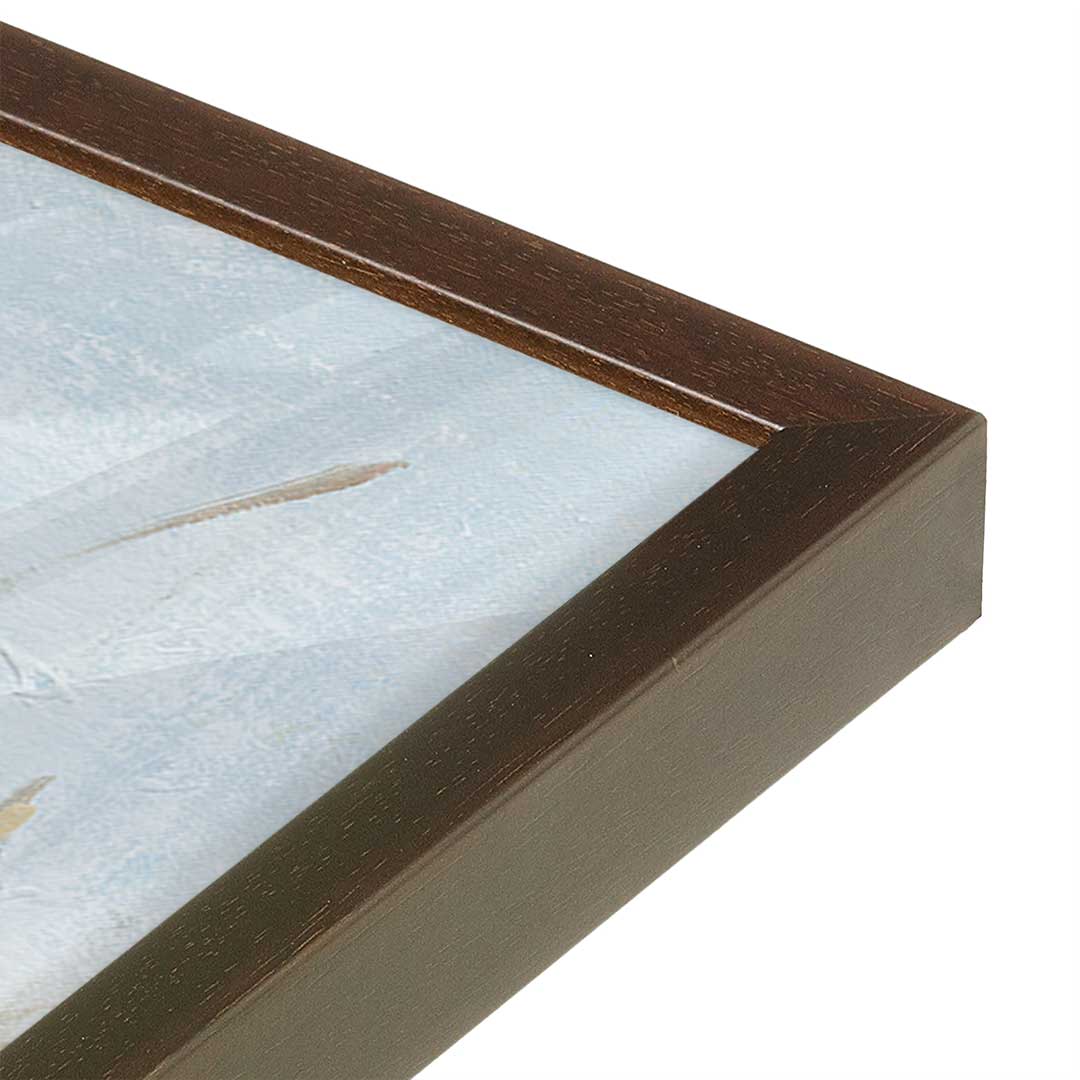 [Color:Espresso], Picture of art in a Espresso frame at an angle