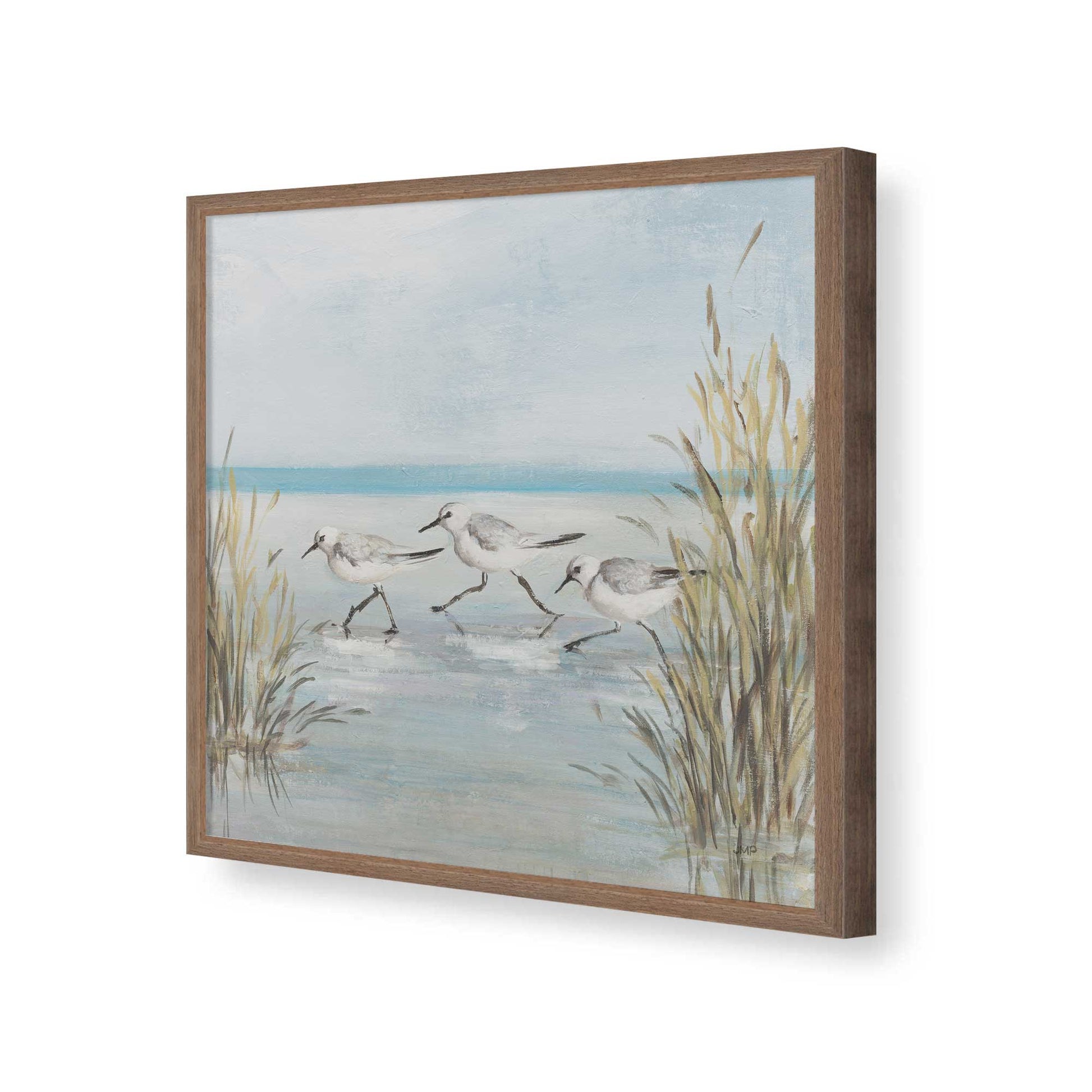 [Color:Walnut], Picture of art in a Walnut frame of the corner