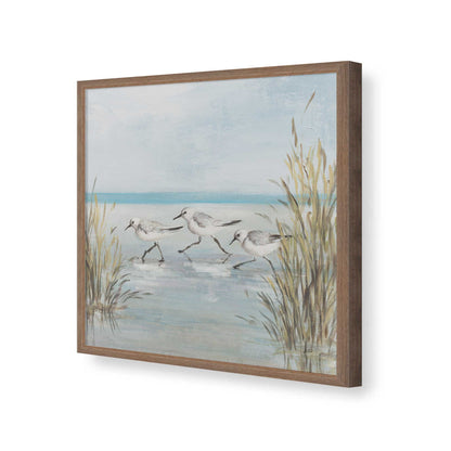 [Color:Walnut], Picture of art in a Walnut frame of the corner