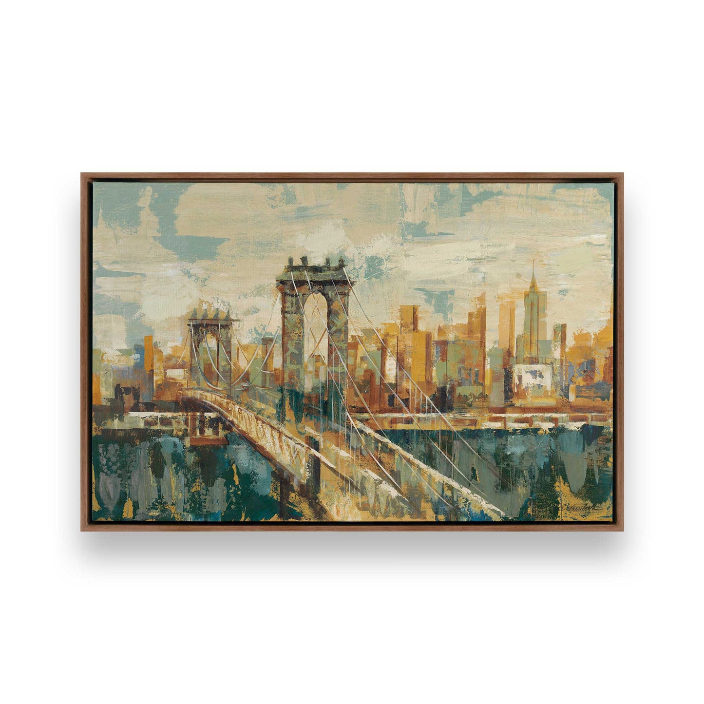 [Color:Walnut], Picture of art in a Walnut frame