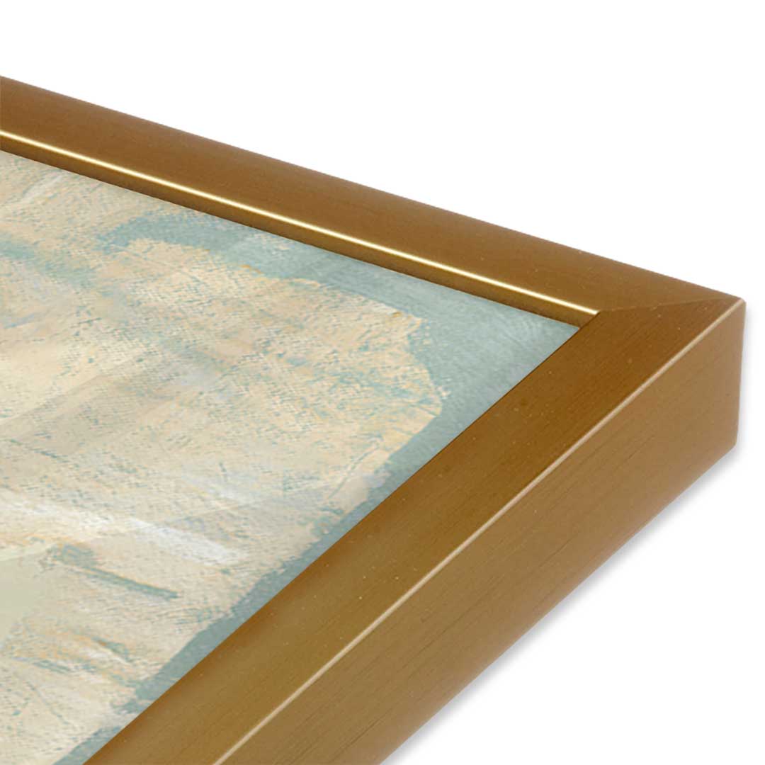 [Color:Polished Gold], Picture of art in a Polished Gold frame at an angle