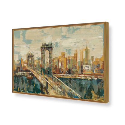 [Color:Polished Gold], Picture of art in a Polished Gold frame of the corner