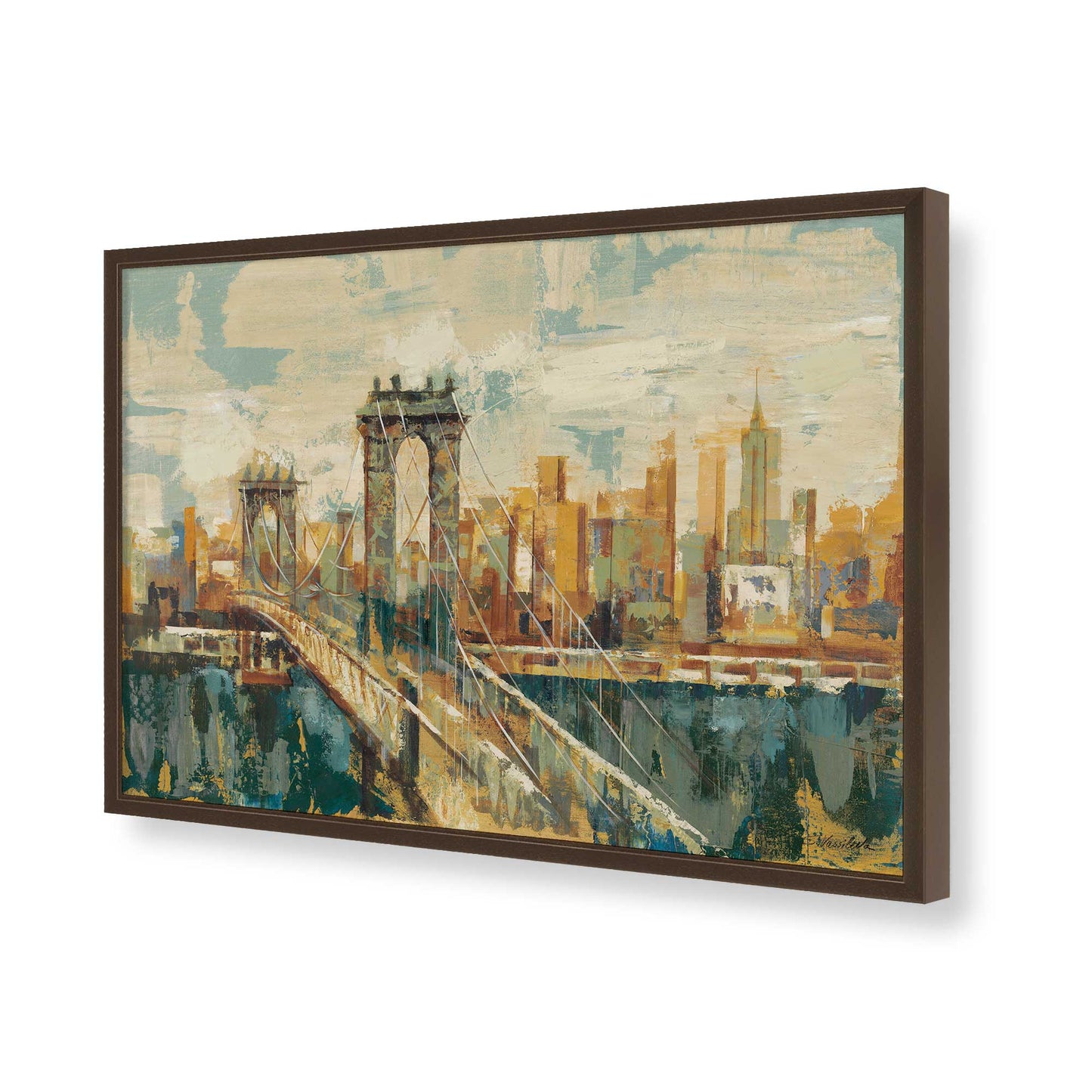 [Color:Belvinder Brown], Picture of art in a Belvinder Brown frame of the corner