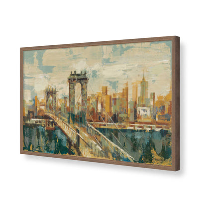 [Color:Walnut], Picture of art in a Walnut frame of the corner