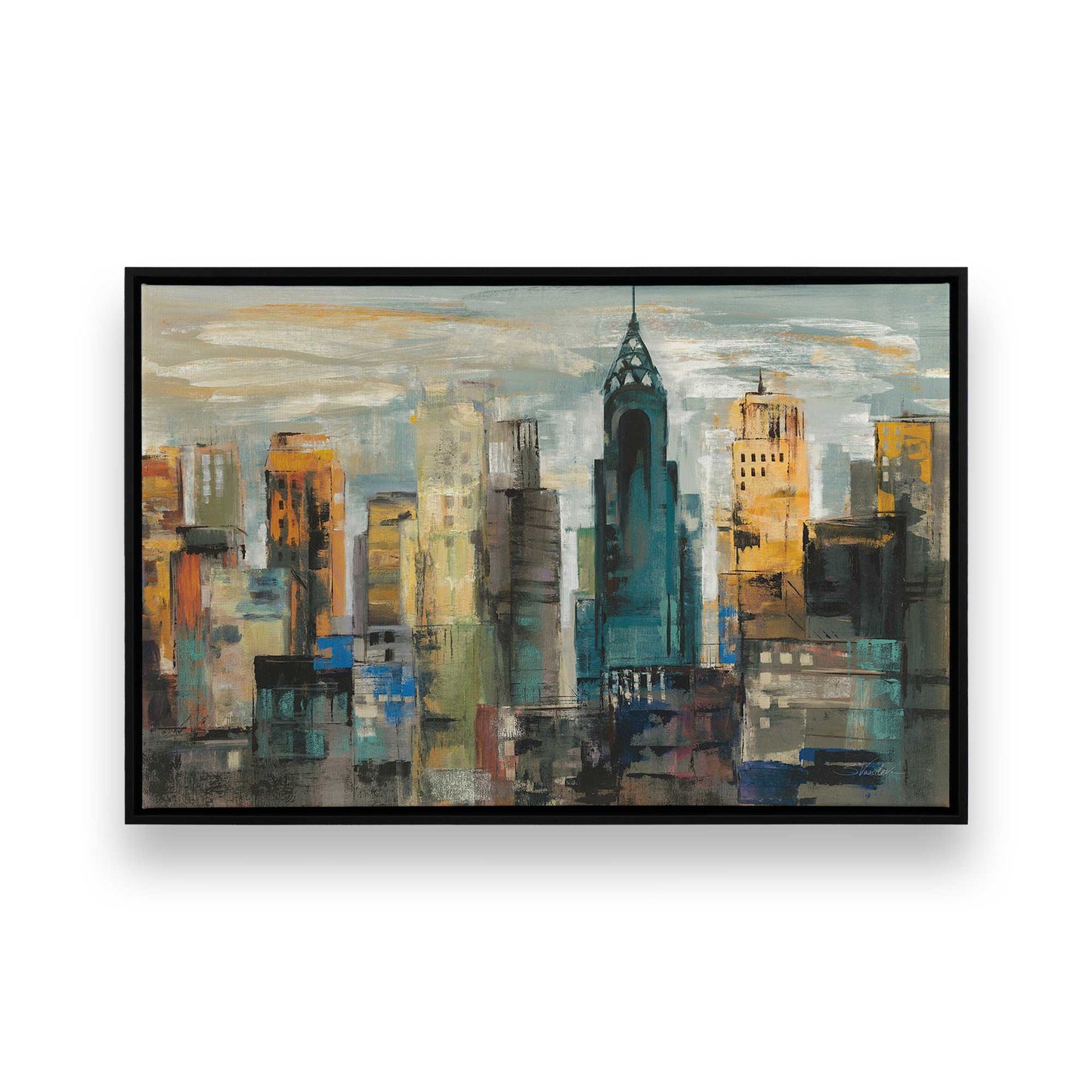 [Color:Satin Black], Picture of art in a Satin Black frame