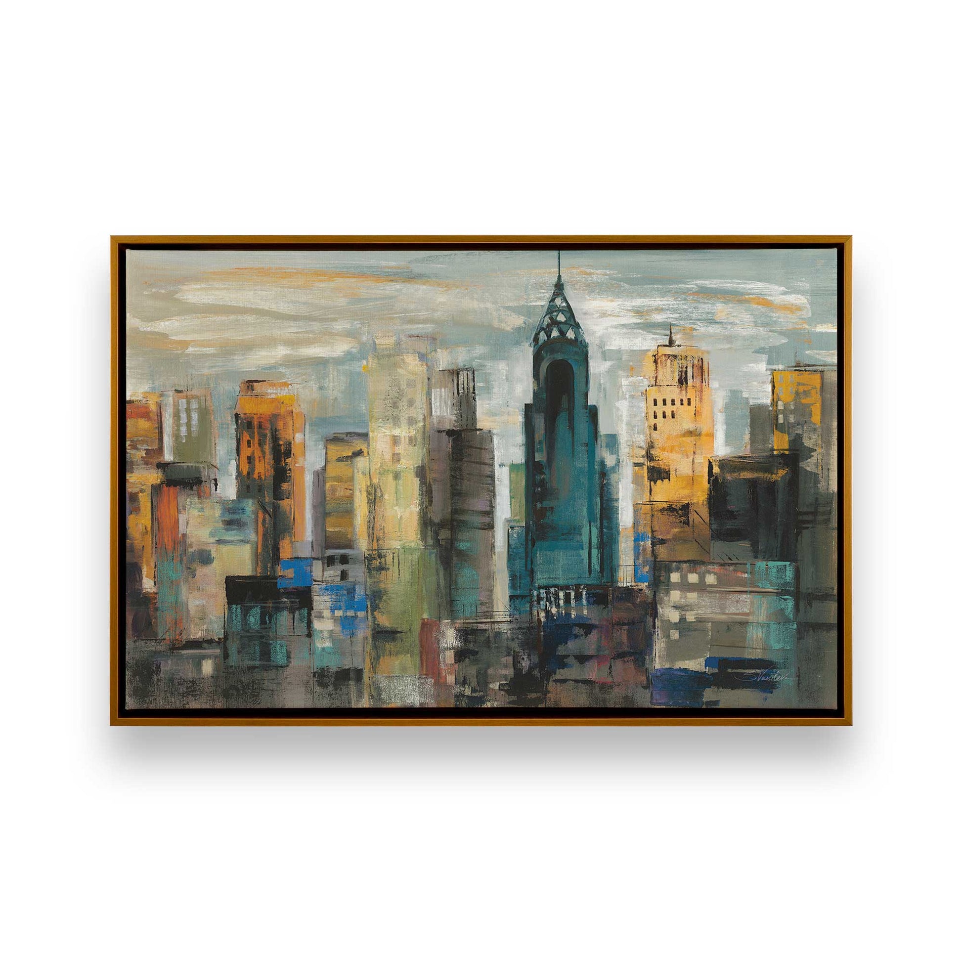 [Color:Polished Gold], Picture of art in a Polished Gold frame