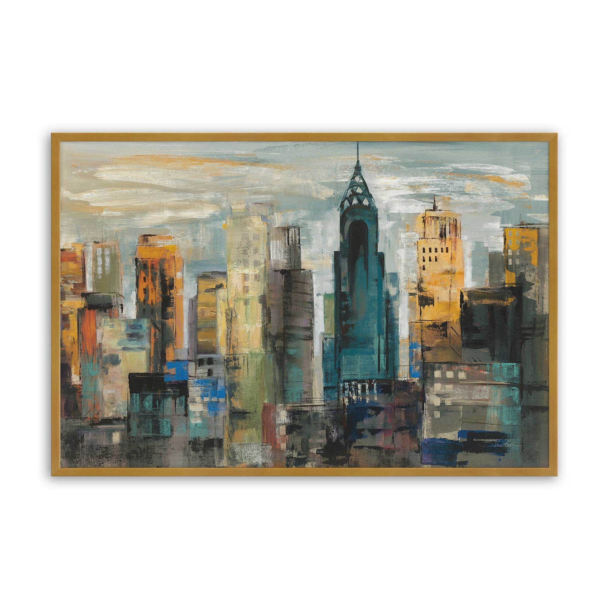 [Color:Polished Gold], Picture of art in a Polished Gold frame