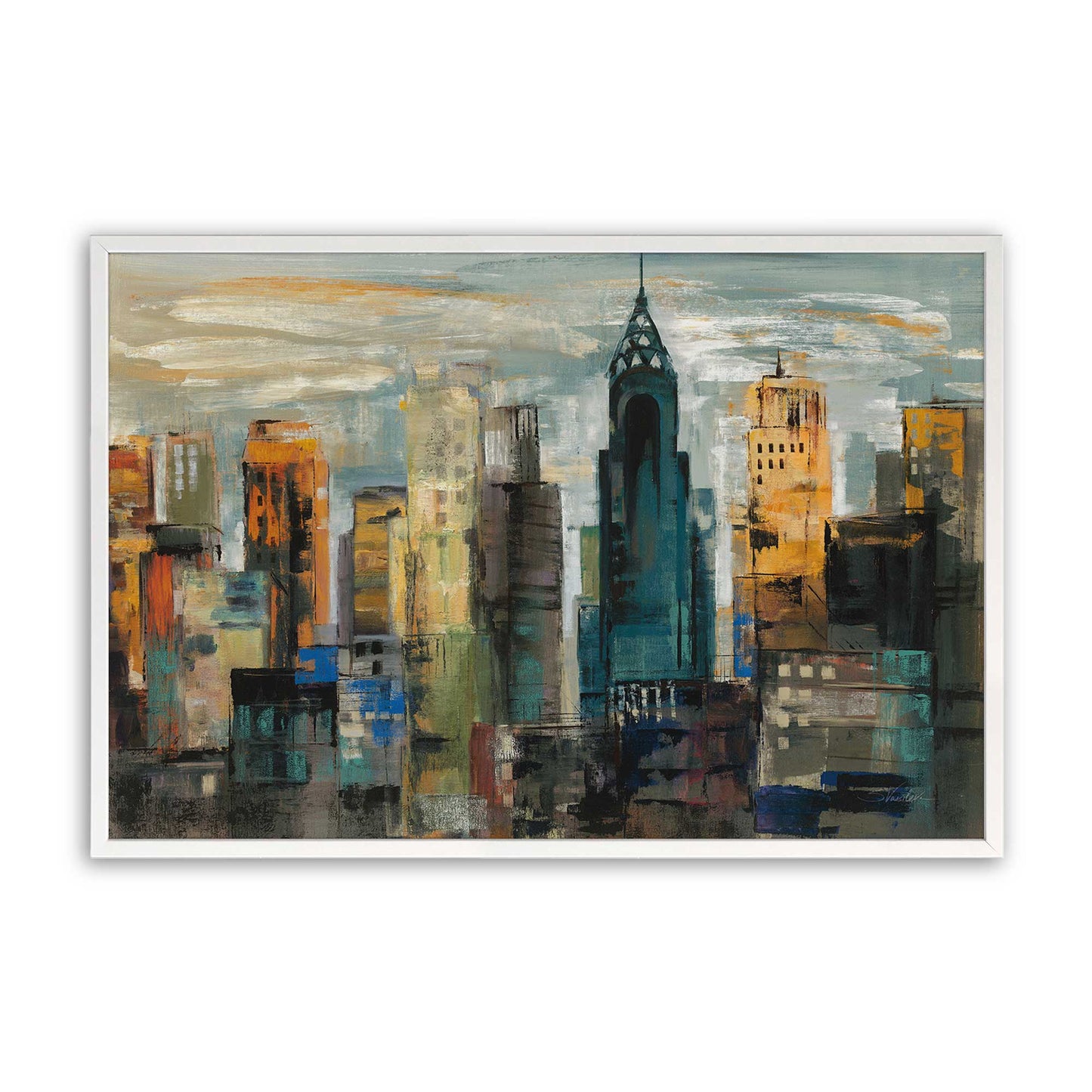[Color:Opaque White], Picture of art in a Opaque White frame