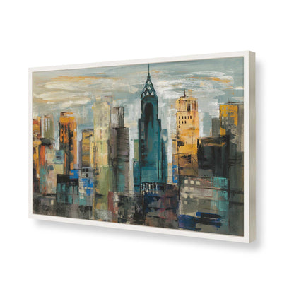 [Color:Opaque White], Picture of art in a Opaque White frame of the corner