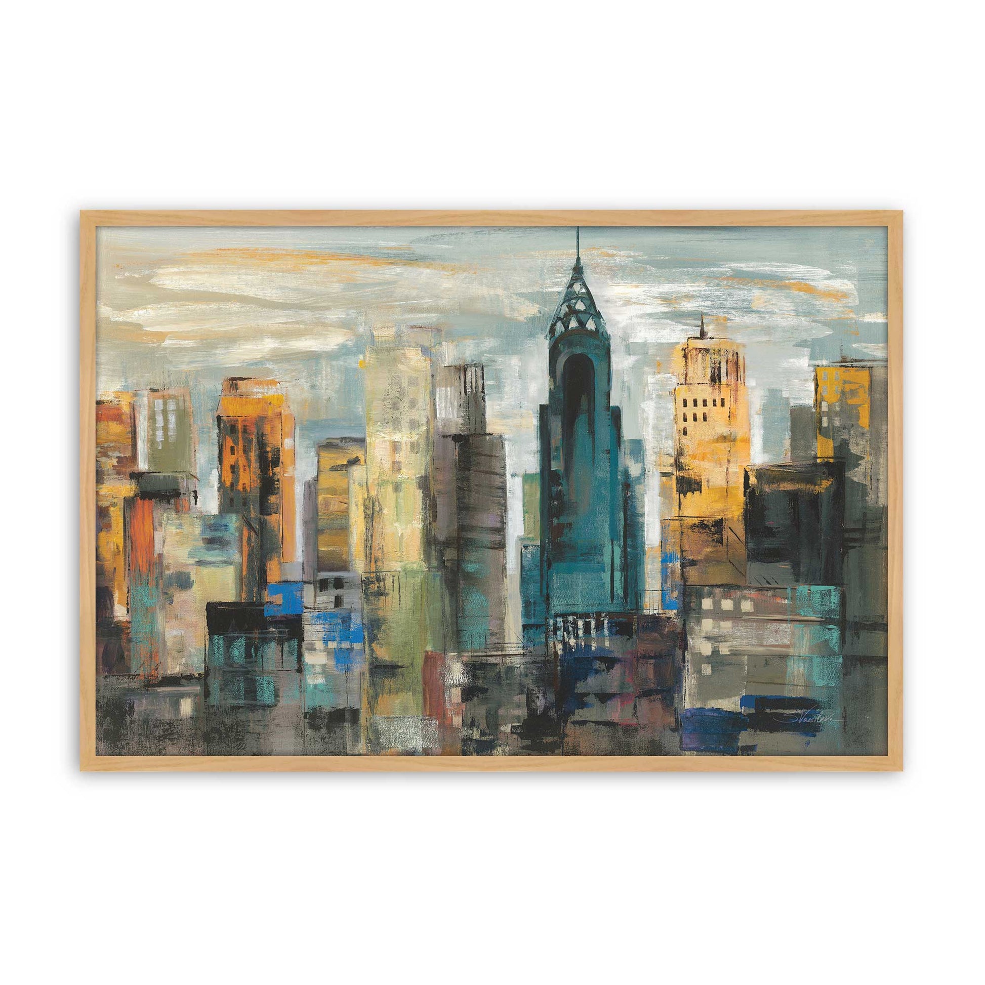 [Color:American Maple], Picture of art in a American Maple frame