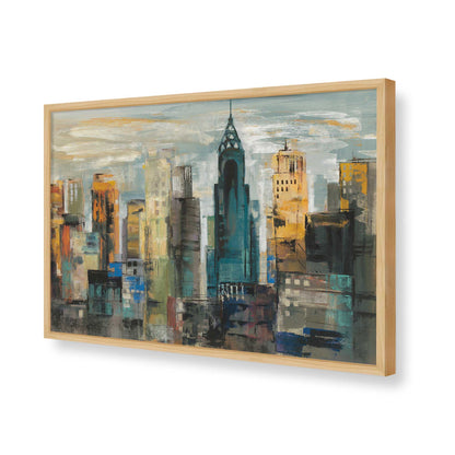 [Color:American Maple], Picture of art in a American Maple frame of the corner