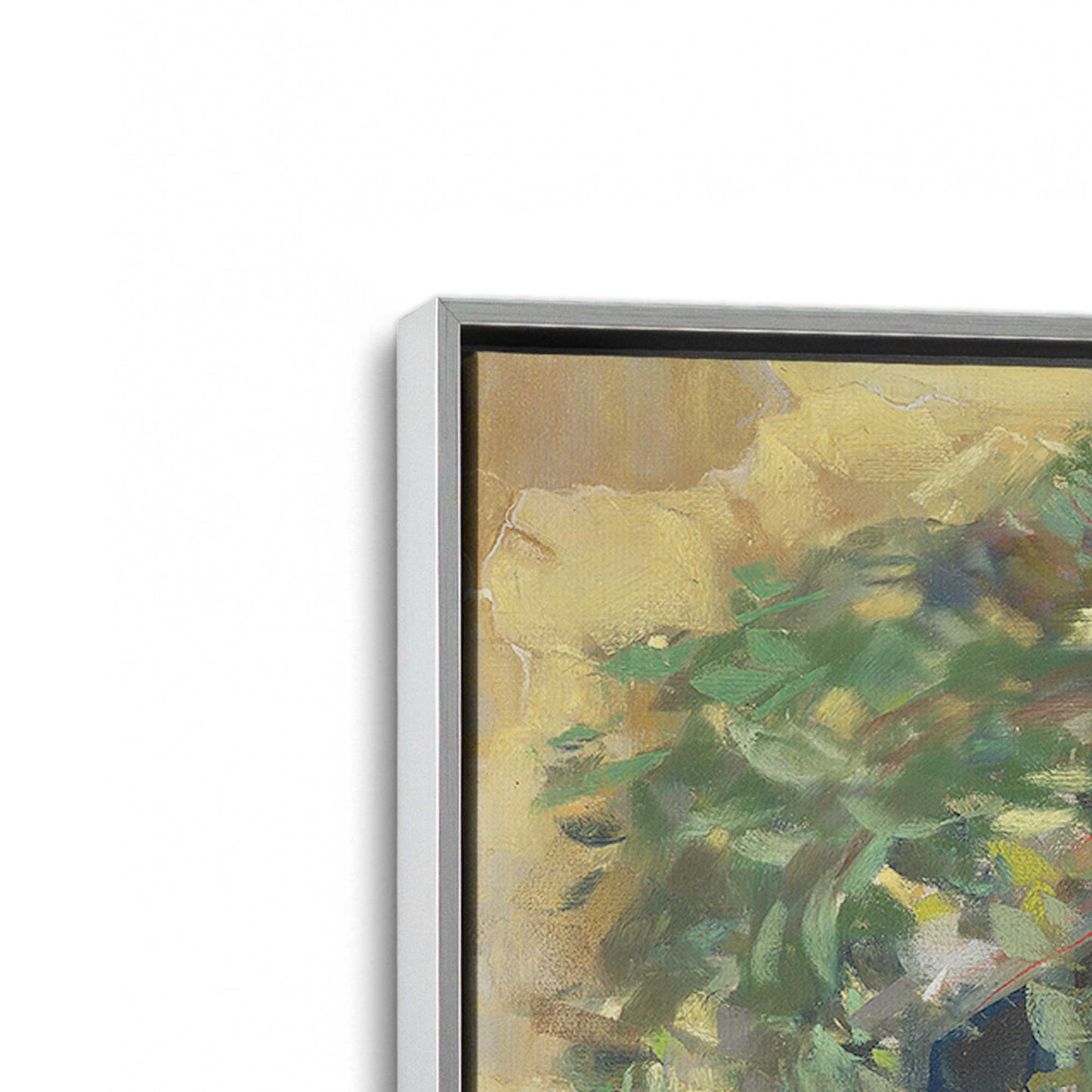 [Color:Polished Chrome], Picture of art in a Polished Chrome frame at an angle
