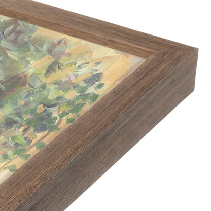 [Color:Walnut], Picture of art in a Walnut frame at an angle