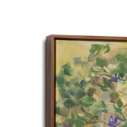 [Color:Walnut], Picture of art in a Walnut frame at an angle