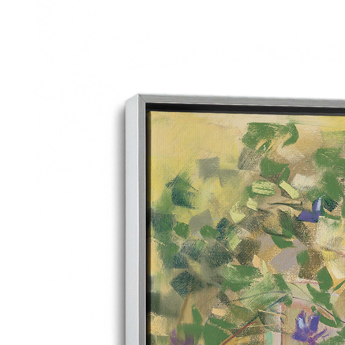 [Color:Polished Chrome], Picture of art in a Polished Chrome frame at an angle