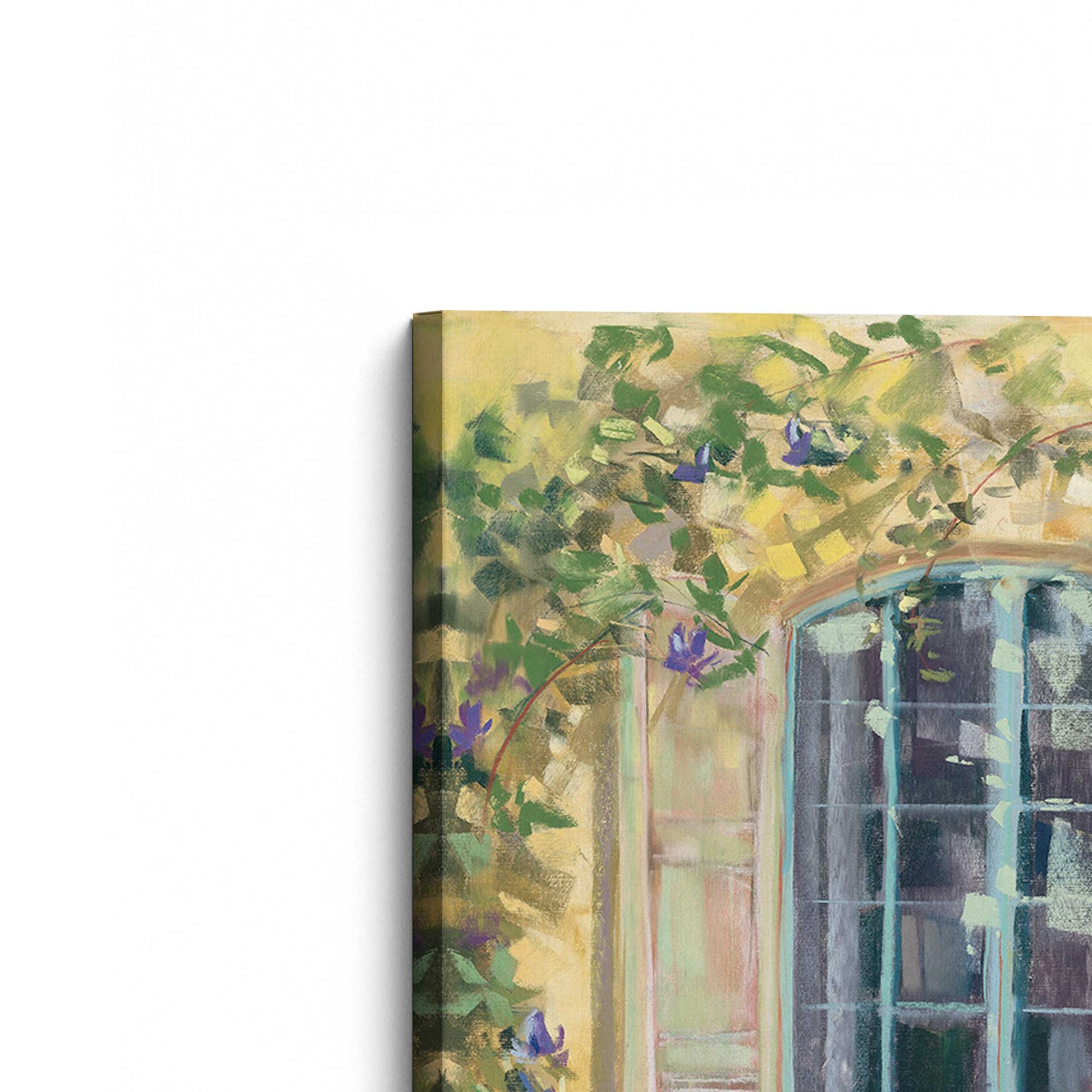 [Color:Stretched Canvas], Picture of the corner of the art