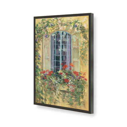 [Color:Satin Black], Picture of art in a Satin Black frame of the corner