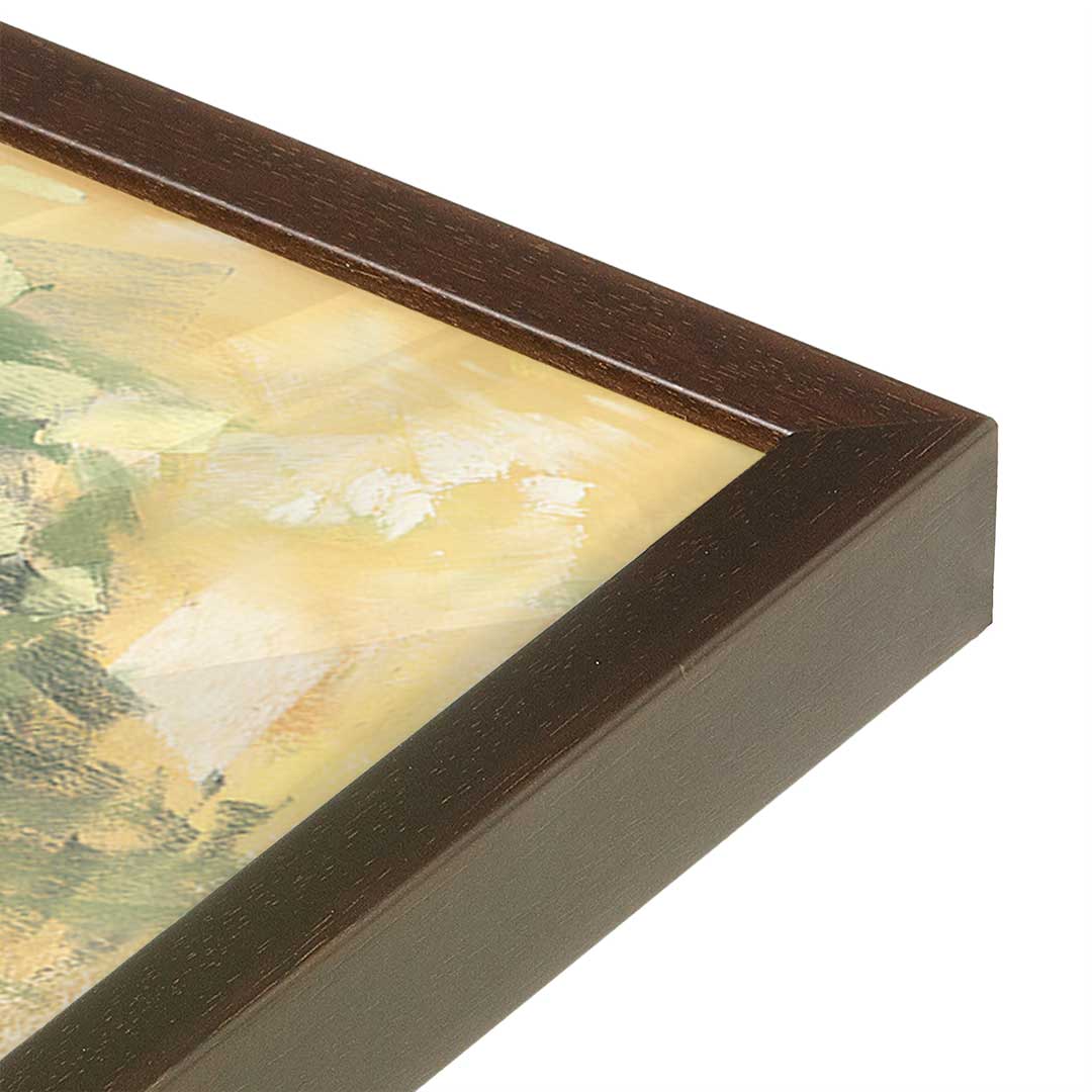[Color:Belvinder Brown], Picture of art in a Belvinder Brown frame at an angle